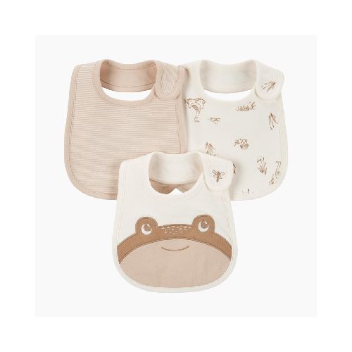 Set baberos beige frog CARTERS