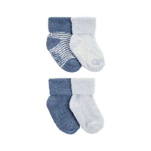 Set medias carters x4 towel celeste