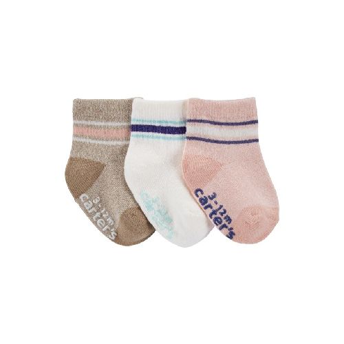 Set medias carters x3 striped