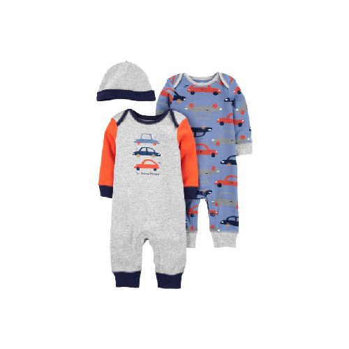 Set carters primer muda orange 3pz gorro