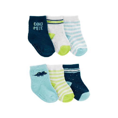 Set x6 medias DINO NAVY CARTERS