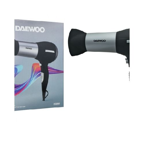 SECADOR DAEWOO DE PELO 2000W PROFESIONAL FUNCION FRIO 2 VEL 3 TEMP DHD-7014