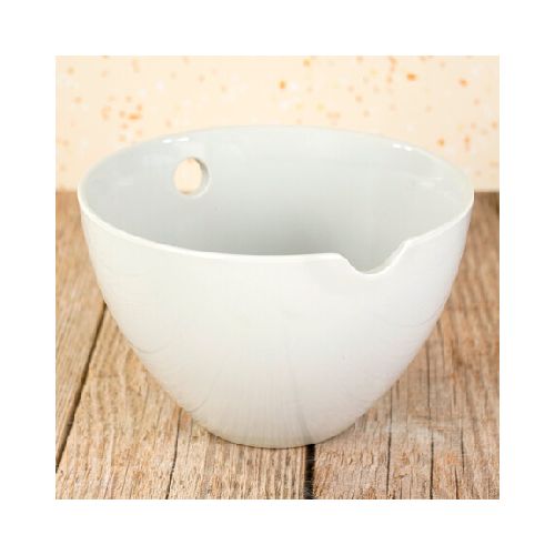 Bowl de ceramica con orificio para palitos chinos