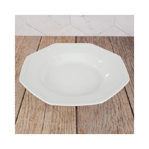 Plato hondo de ceramica octogonal