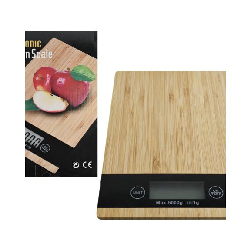 BALANZA COCINA IMITACION MADERA 23X16CM 25866