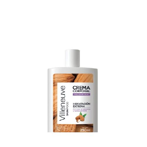 CREMA CORPORAL VILLENEUVE 400 ML ALMENDRAS HIDR & REST PIEL EXTRA SECA