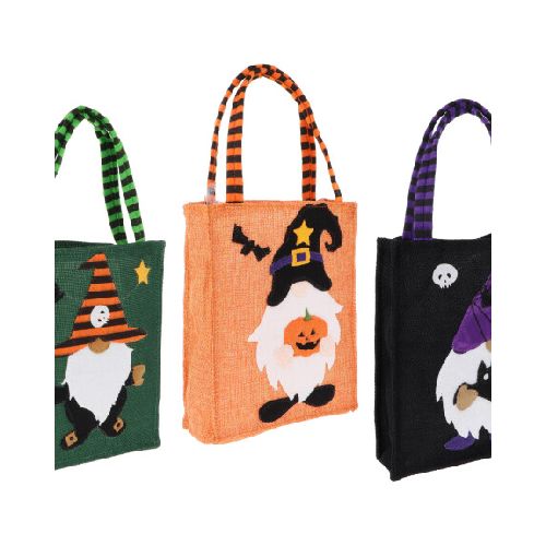 Bolsa arpillera de Halloween