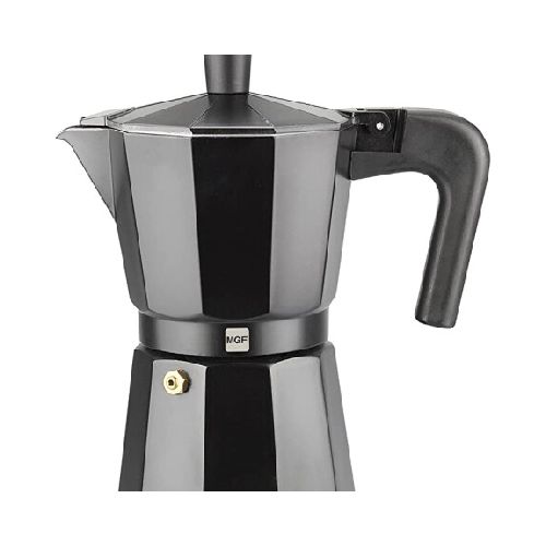 CAFETERA ITALIANA MAGEFESA 6TAZAS KENIA NOIR ALUMINIO NEGRO