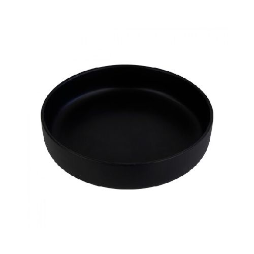 Plato hondo de ceramica negro