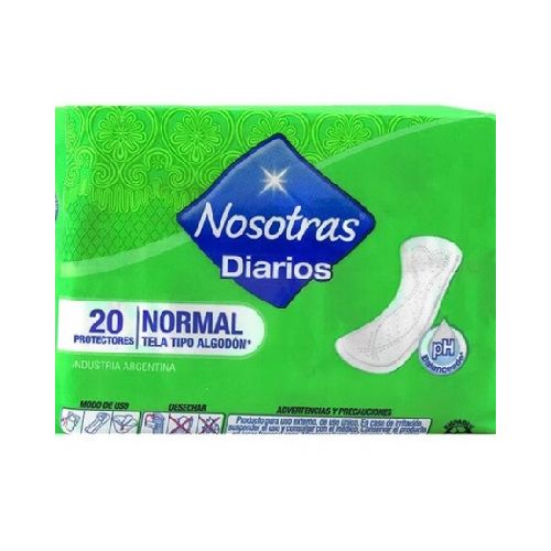 PROTECTORES DIARIOS NOSOTRAS 20 UNIDADES NORMAL