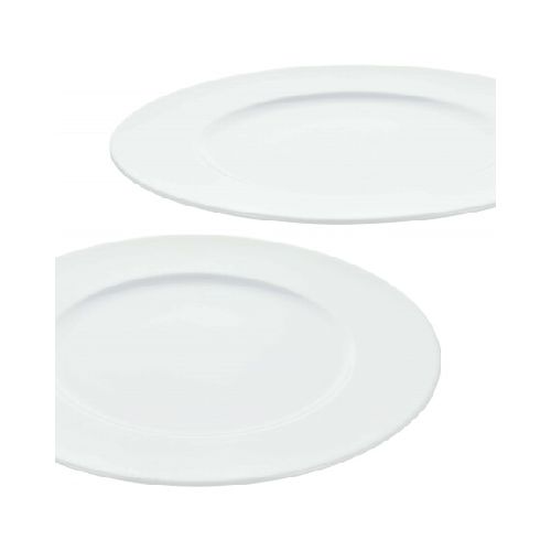 PLATO LLANO CERAMICA BLANCA