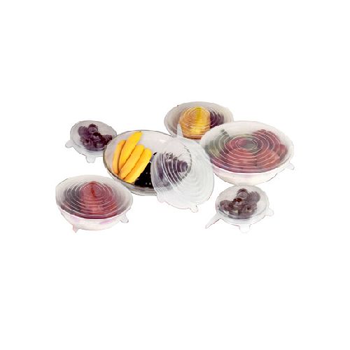 TAPAS DE SILICONA X6PCS PARA BOWL DIFERENTES DIAMETROS