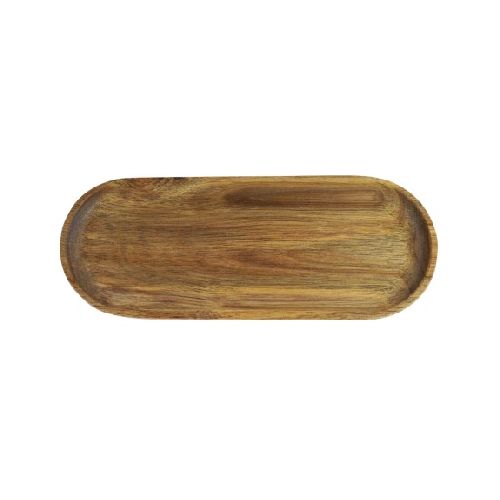 Plato de madera oval