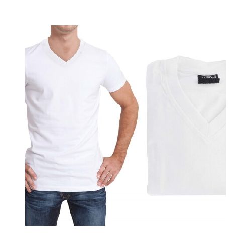 CAMISETA REMERA BLANCA ESCOTE V