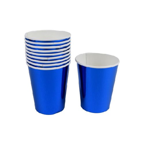 Vaso metalizado descartable x 10 piezas