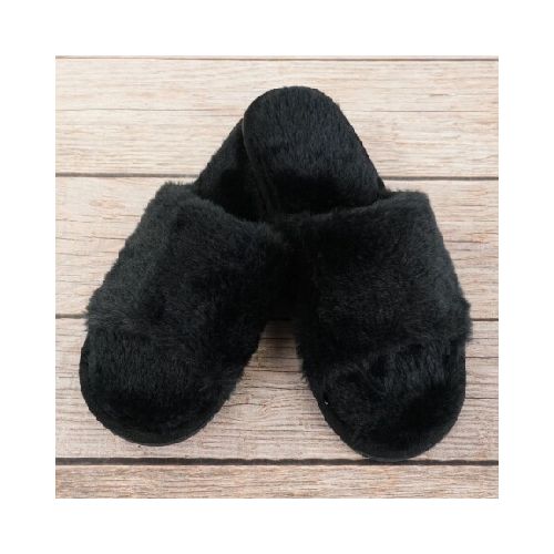 Pantufla abierta simil piel