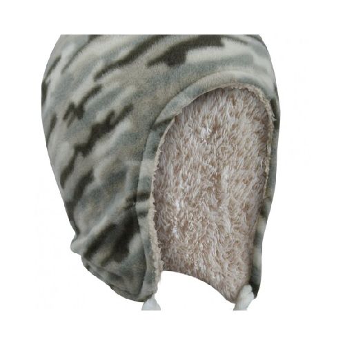 Gorro peruano camuflado con forro polar