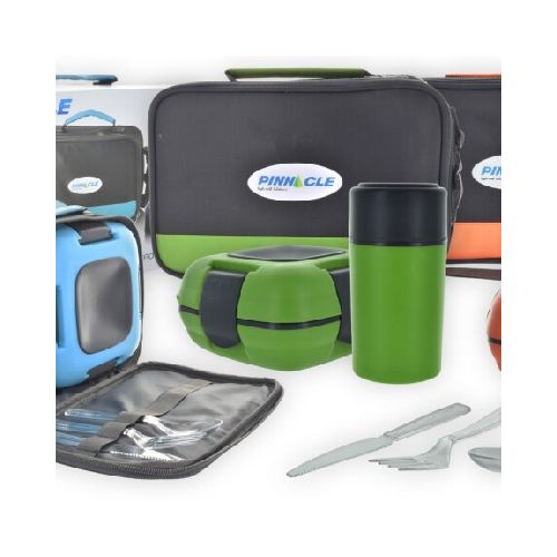 LUNCHERA PINNACLE 6P BOLSO TERMO RECIPIENTE HERMETICOCUBIERTOS PO1300 Q12