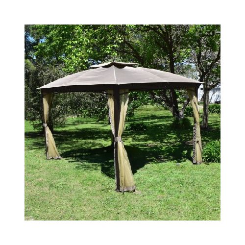 Gazebo de Aluminio con mosquitero 3.4m x 2.75m x 2.8m