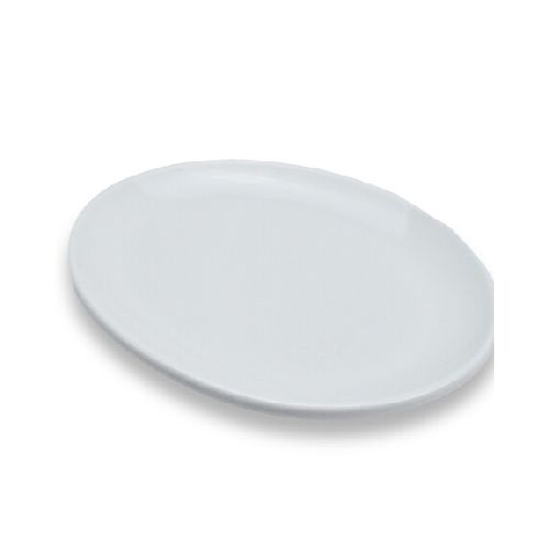 PLATO CERAMICA BLANCA OVAL 24X17X2CM 255 Q36