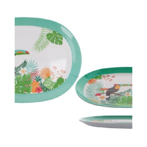 Plato de melamina Oval Linea Tucan