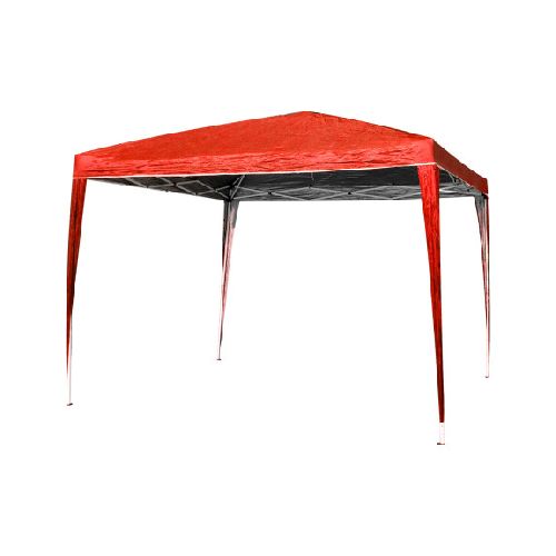 Gazebo reforzado retractil Rojo