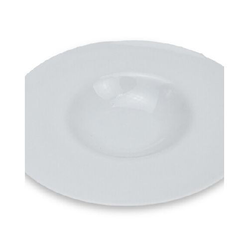 PLATO HONDO CERAMICA BLANCA PARA PASTA 28.5X5CM BORDE 7CM ANCHO 737