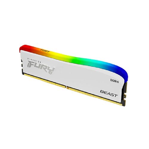 Memoria DDR4 KINGSTON Fury Beast 8Gb 3200Mhz RGB DIMM blanco 