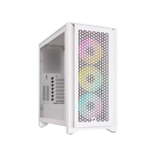 Gabinete Gaming Rgb Corsair 4000d Airflow Blanco Color Blanco 