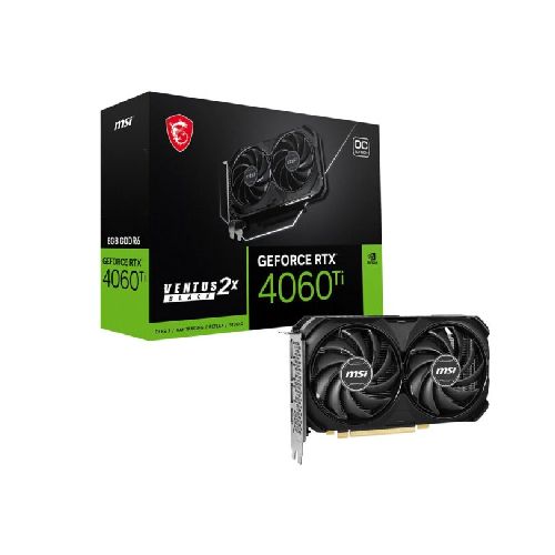 Tarjeta de video Nvidia MSI RTX 4060 TI 8Gb VENTUS 2X 