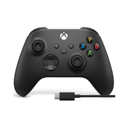 Joystick XBOX inalambrico negro + Cable USB-C 