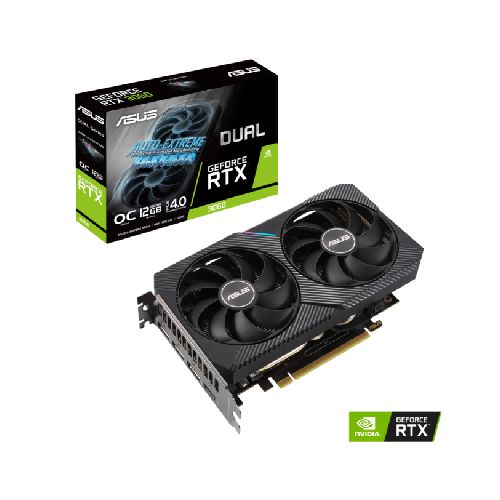 Tarjeta de video Nvidia ASUS RTX 3060 DUAL OC 12Gb V2 