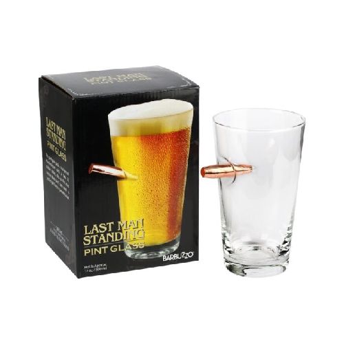 Vaso Para Pinta de Cervaza Caliber Last Man Standing Bullet • El Bunkker